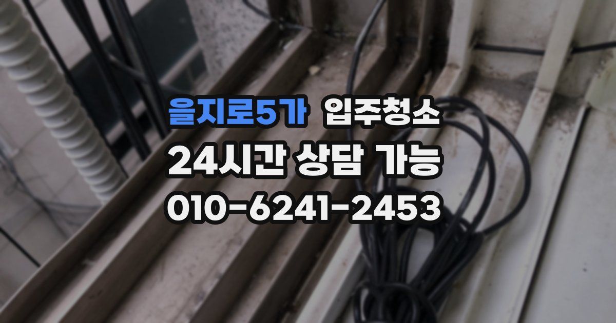 을지로5가 입주청소