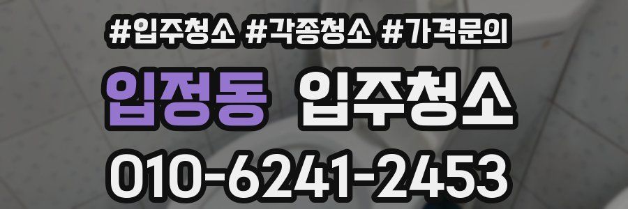 입정동 이사청소