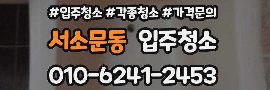 서소문동 이사청소