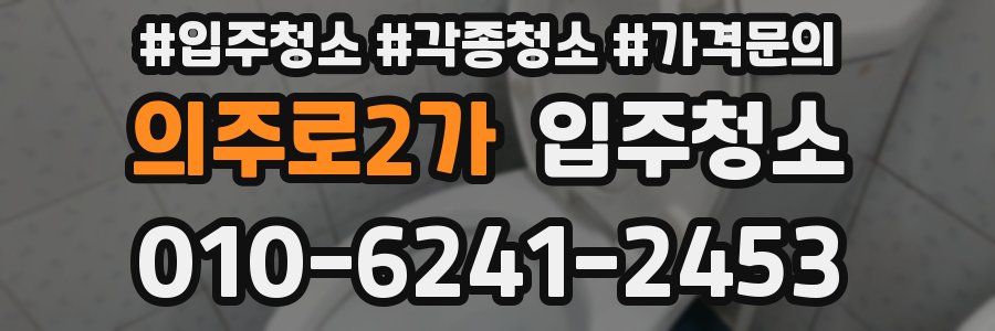 의주로2가 이사청소