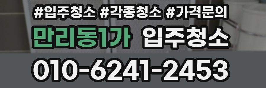 만리동1가 이사청소