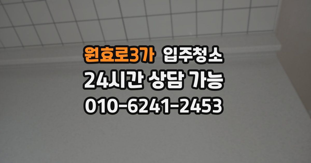 원효로3가 입주청소