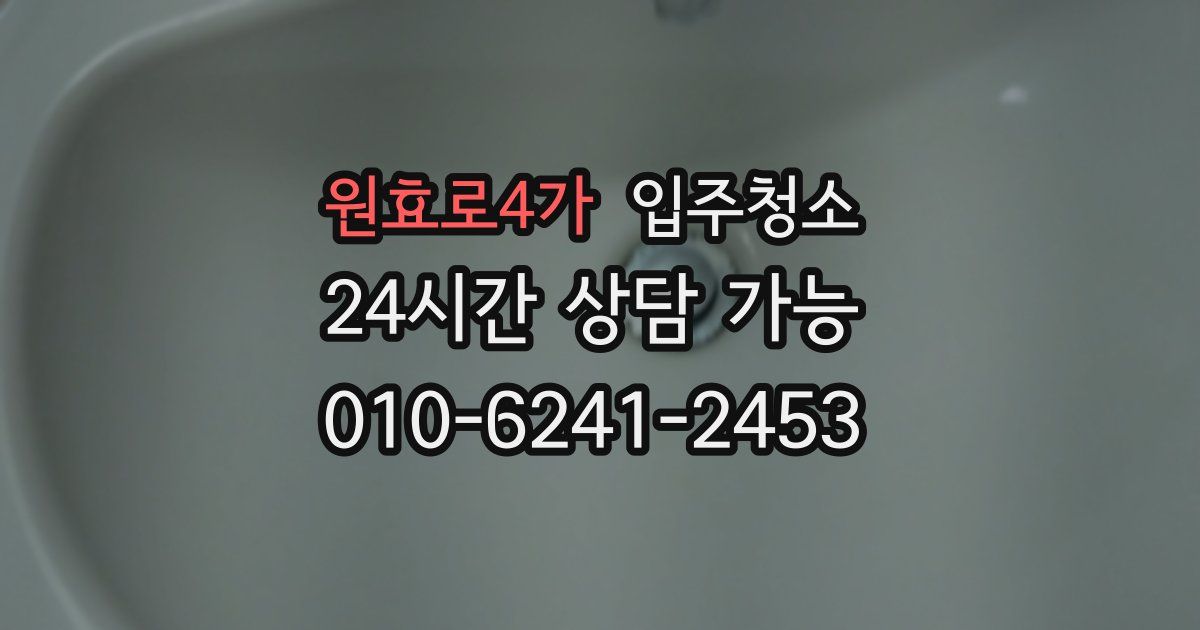 원효로4가 입주청소