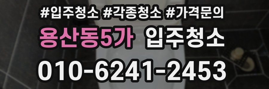 용산동5가 이사청소