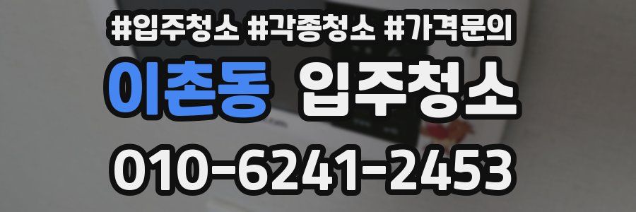 이촌동 이사청소