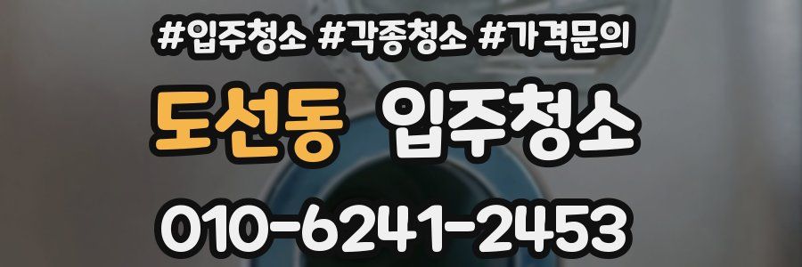 도선동 이사청소