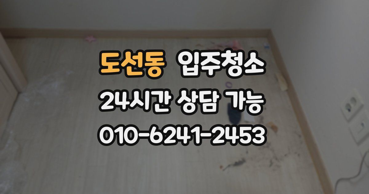 도선동 입주청소