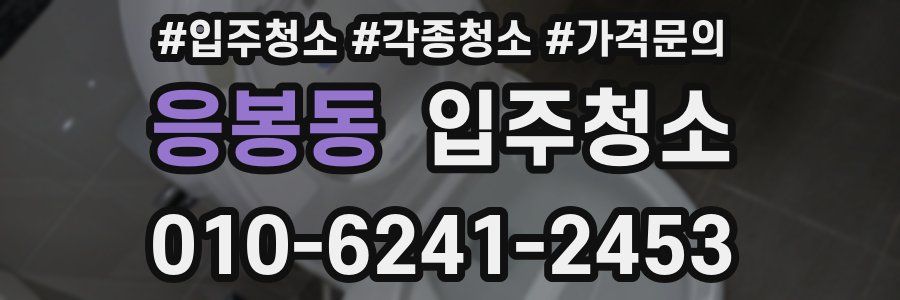 응봉동 이사청소