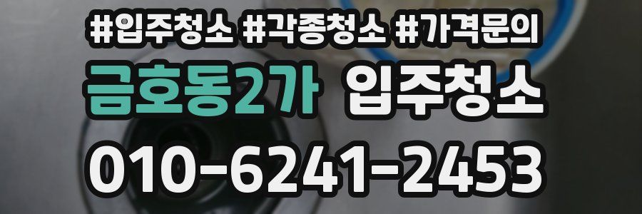 금호동2가 이사청소
