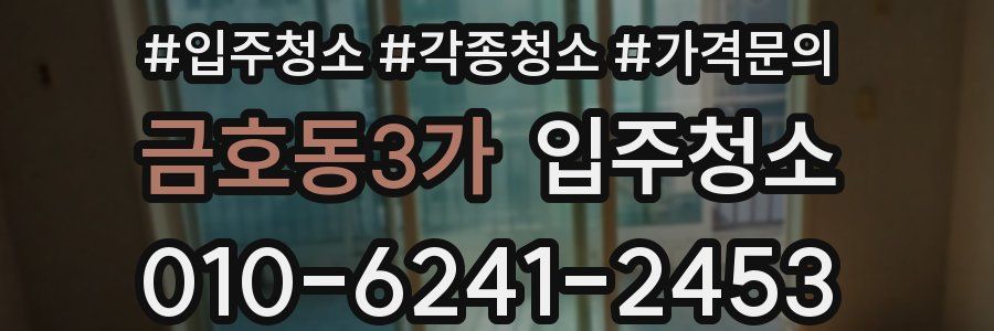 금호동3가 이사청소