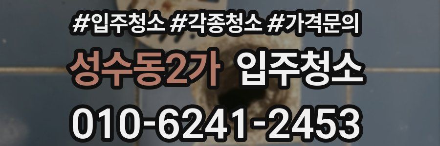 성수동2가 이사청소