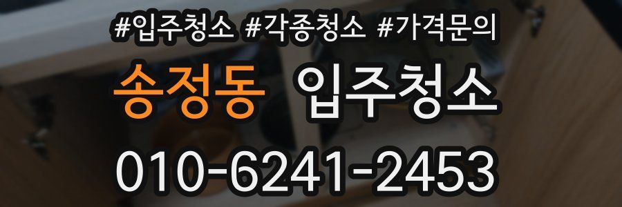 송정동 이사청소
