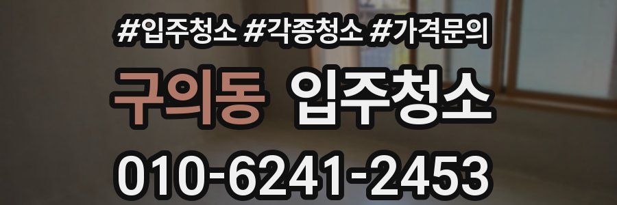 구의동 이사청소