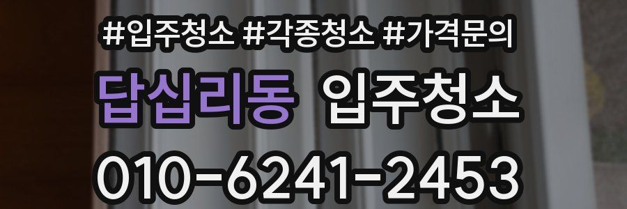 답십리동 이사청소