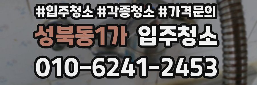 성북동1가 이사청소