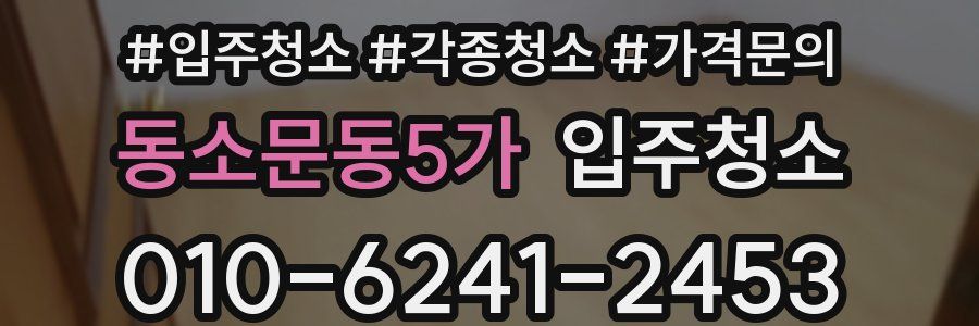 동소문동5가 이사청소