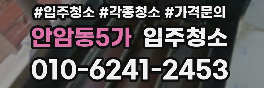 안암동5가 이사청소