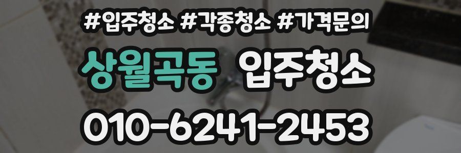 상월곡동 이사청소