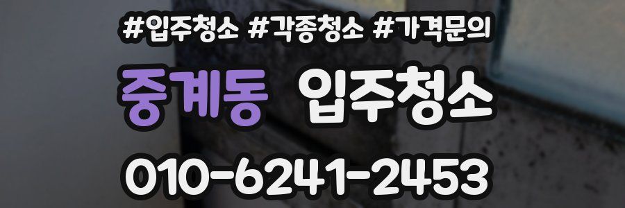 중계동 이사청소