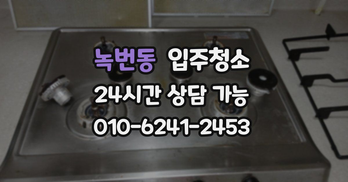 녹번동 입주청소