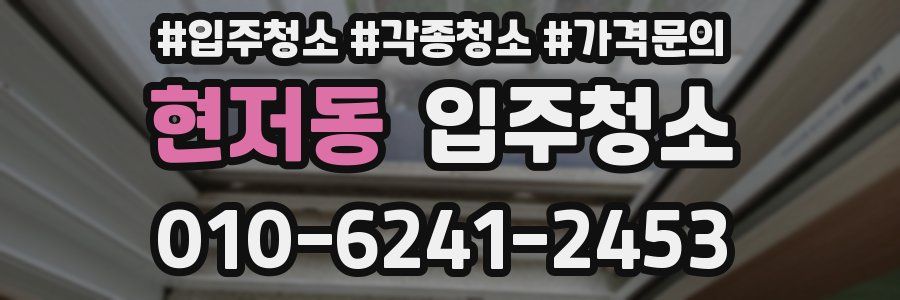 현저동 이사청소