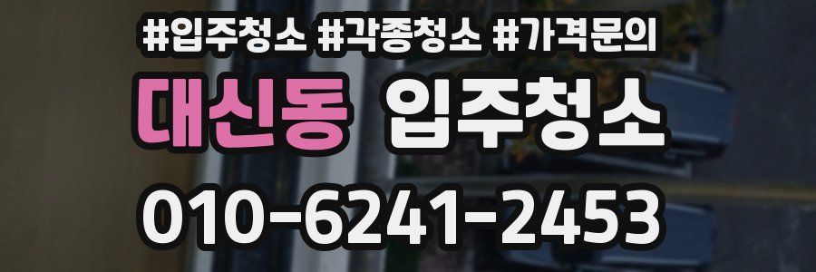 대신동 이사청소