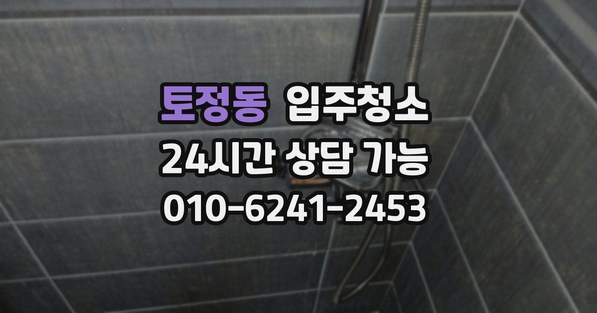 토정동 입주청소