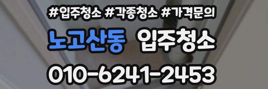 노고산동 이사청소