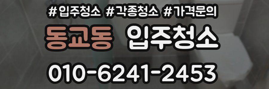 동교동 이사청소