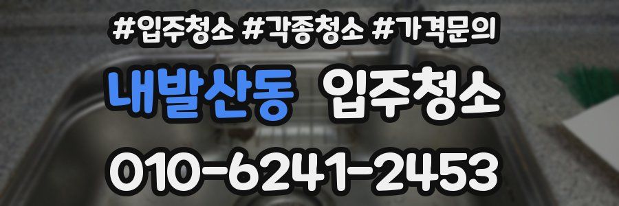 내발산동 이사청소