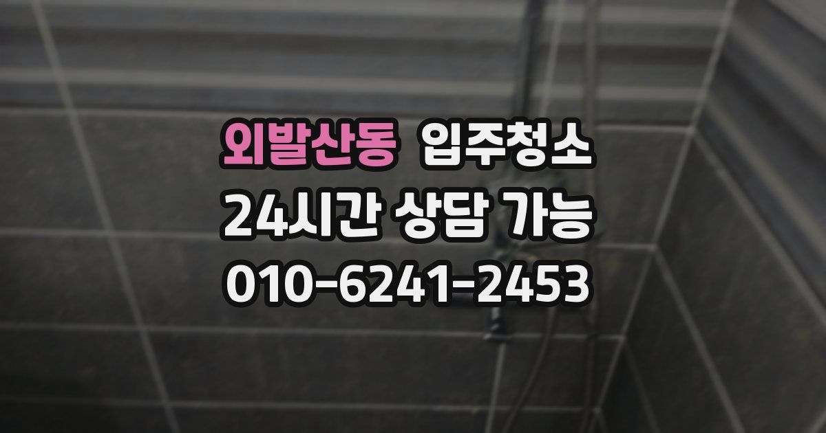 외발산동 입주청소