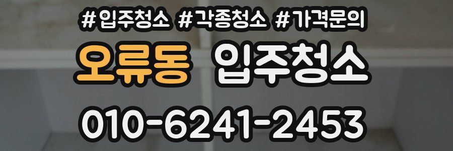 오류동 이사청소