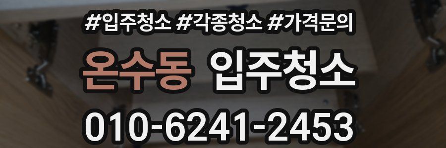 온수동 이사청소