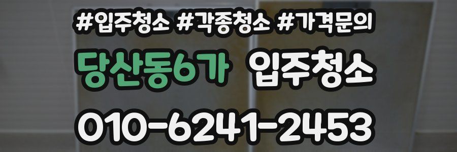 당산동6가 이사청소