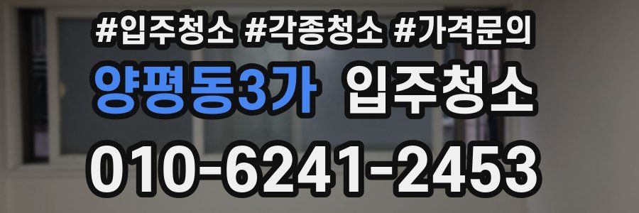 양평동3가 이사청소