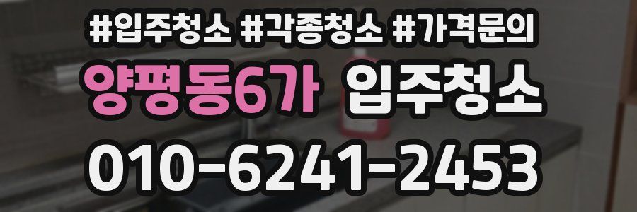 양평동6가 이사청소