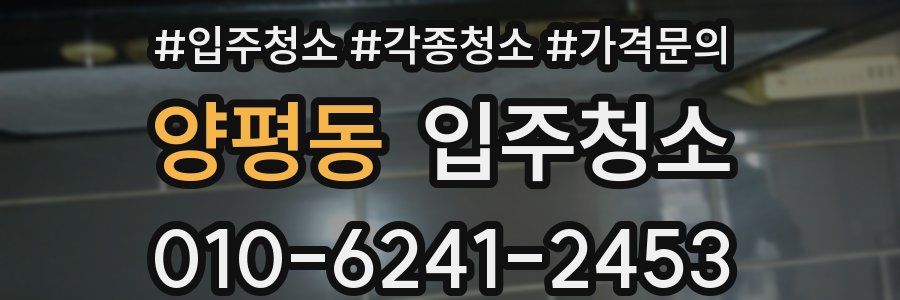 양평동 이사청소