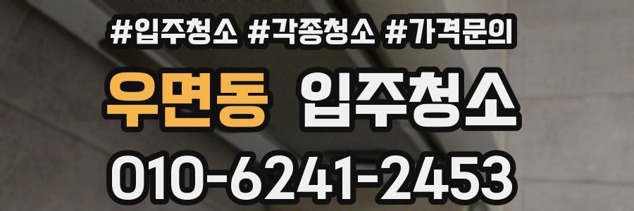 우면동 이사청소