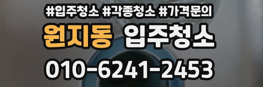 원지동 이사청소