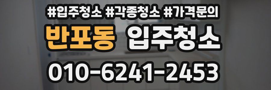 반포동 이사청소