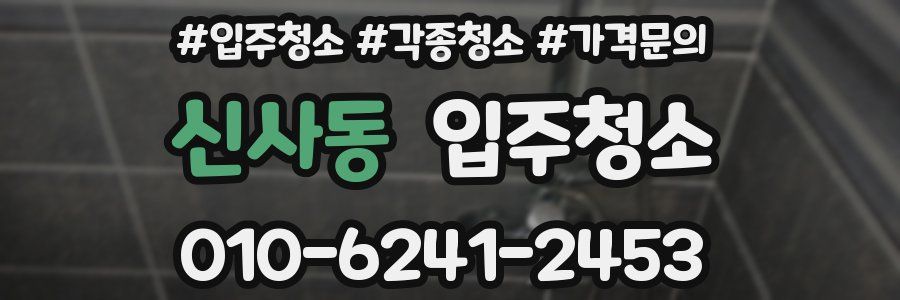 신사동 이사청소