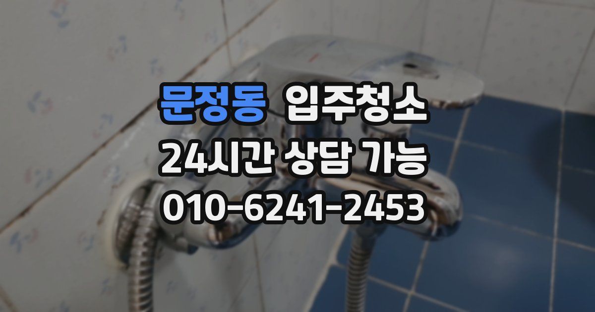문정동 입주청소