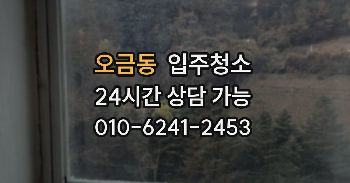 오금동 입주청소
