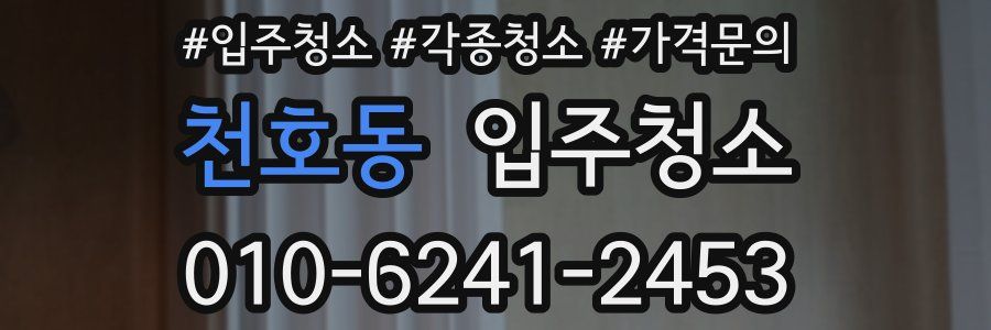 천호동 이사청소