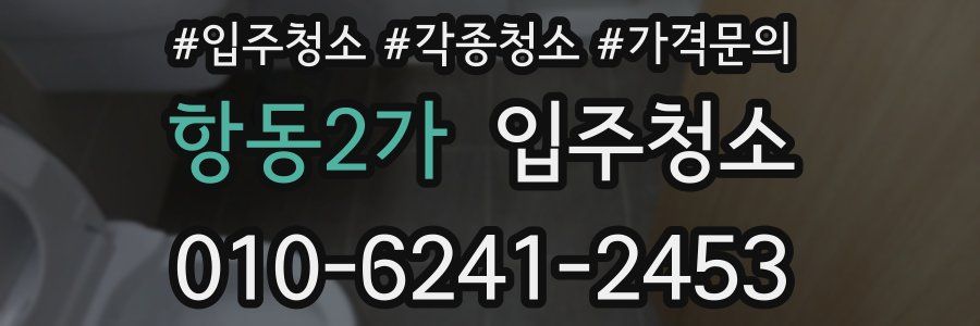 항동2가 이사청소