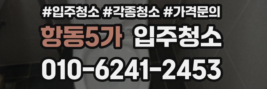 항동5가 이사청소