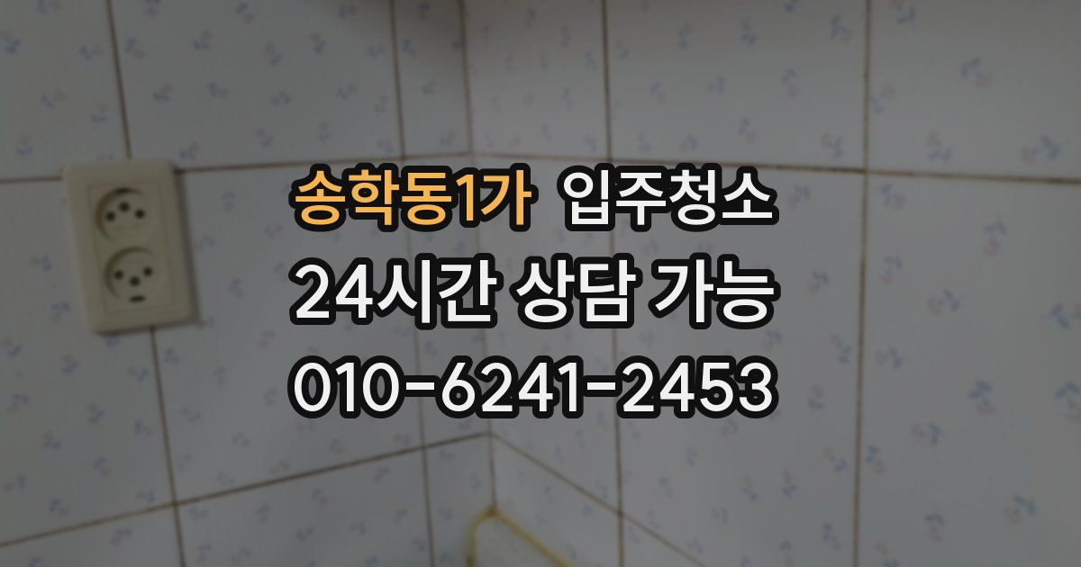 송학동1가 입주청소