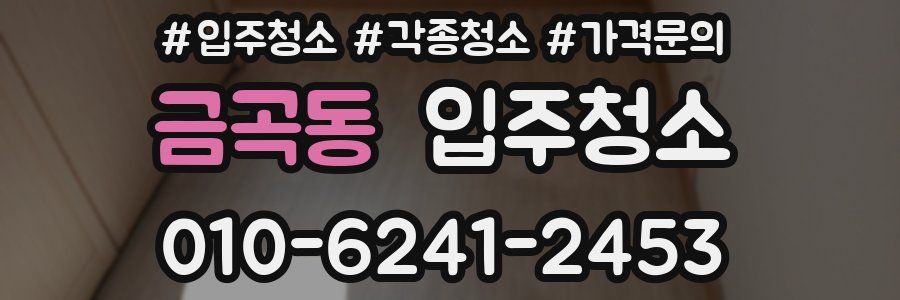 금곡동 이사청소