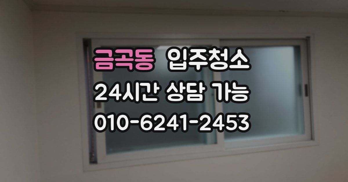 금곡동 입주청소