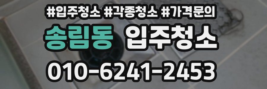 송림동 이사청소